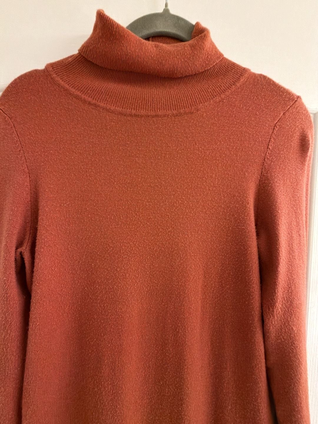 Long Sleeve Turtleneck Midi Sweater Dress 7