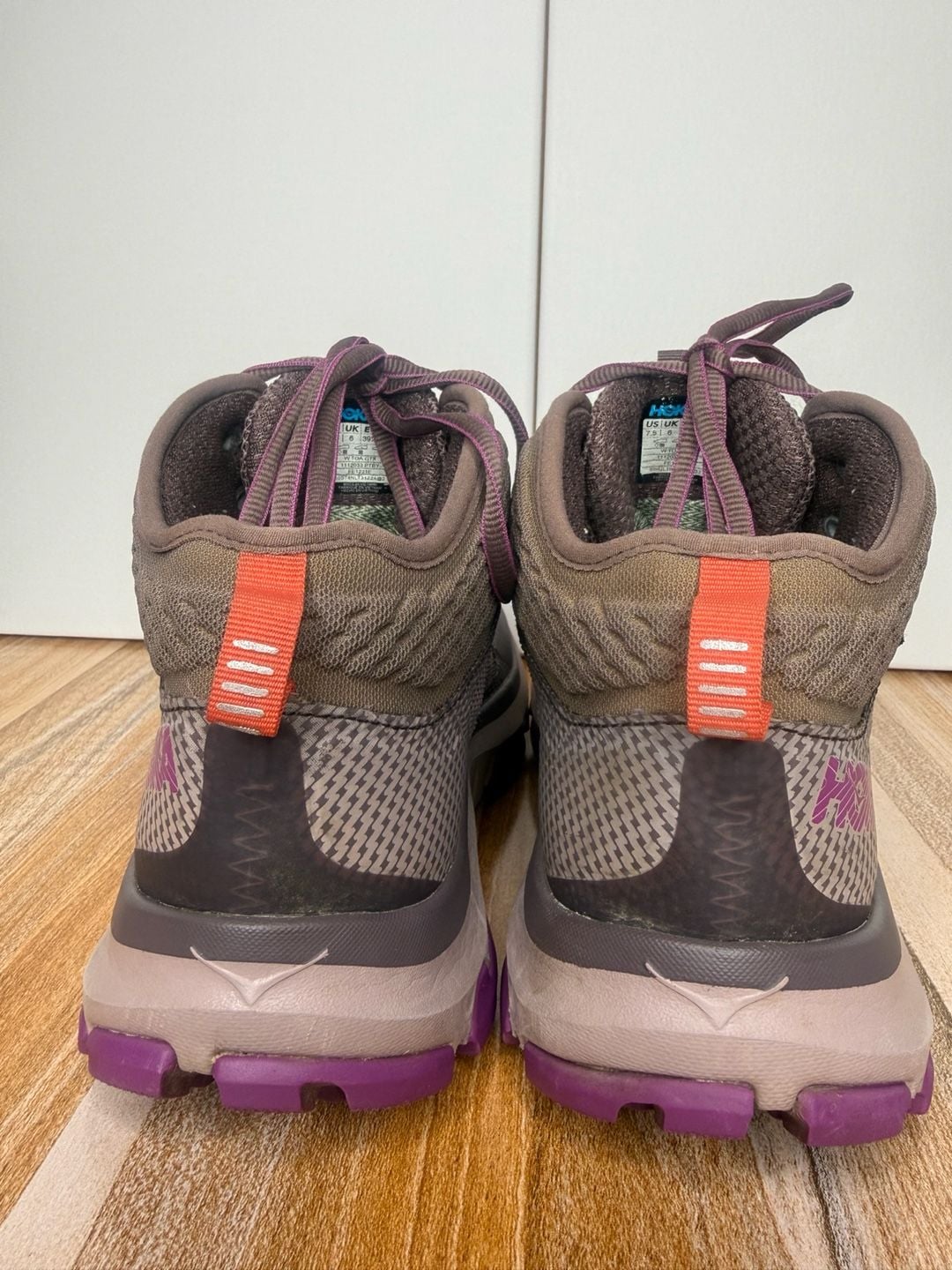 Hoka One One Toa GTX Size 7.5 Gray Purple Hiking Boots 4