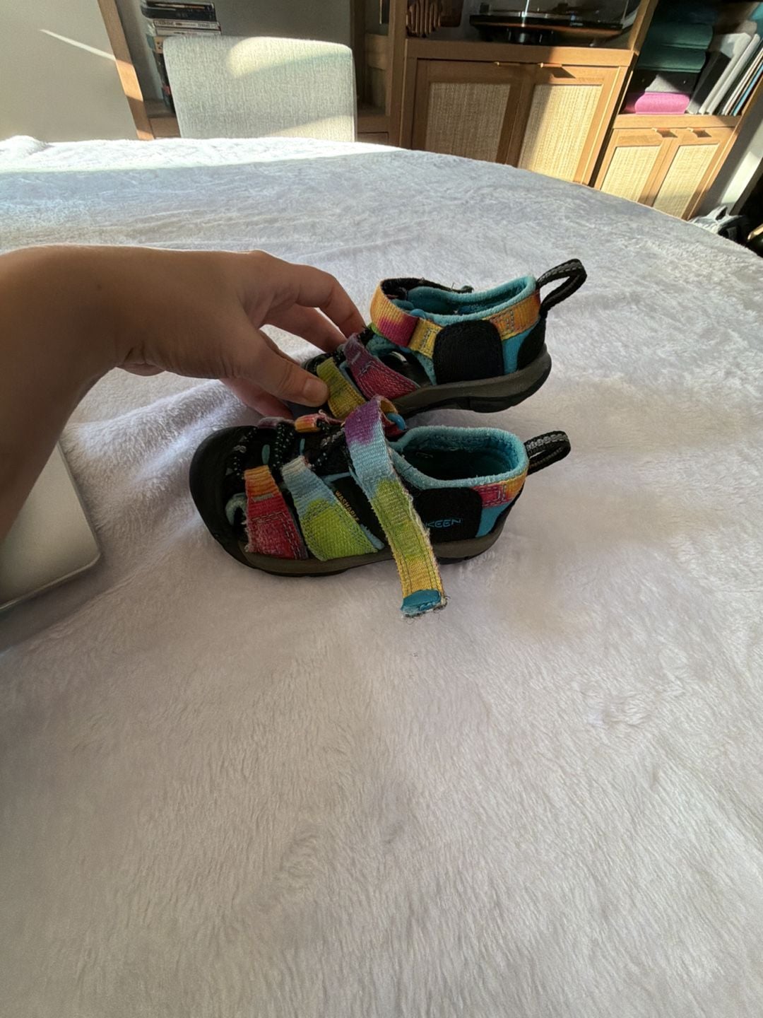 Keen Newport H2 Rainbow Tie Dye Toddler Sandals 3
