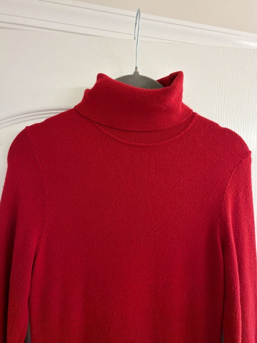 Ribbed Turtleneck Midi Sweater Dress 9