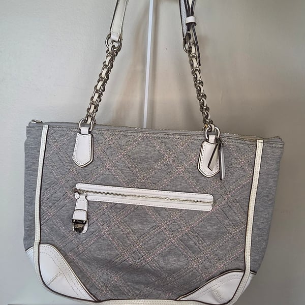 Coach Poppy Quilted Jersey Small Chain Tote Shoulder Bag