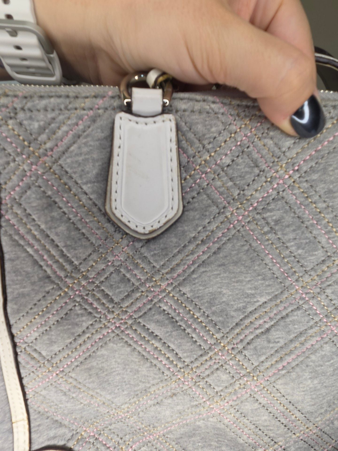 Coach Poppy Quilted Jersey Small Chain Tote Shoulder Bag 6