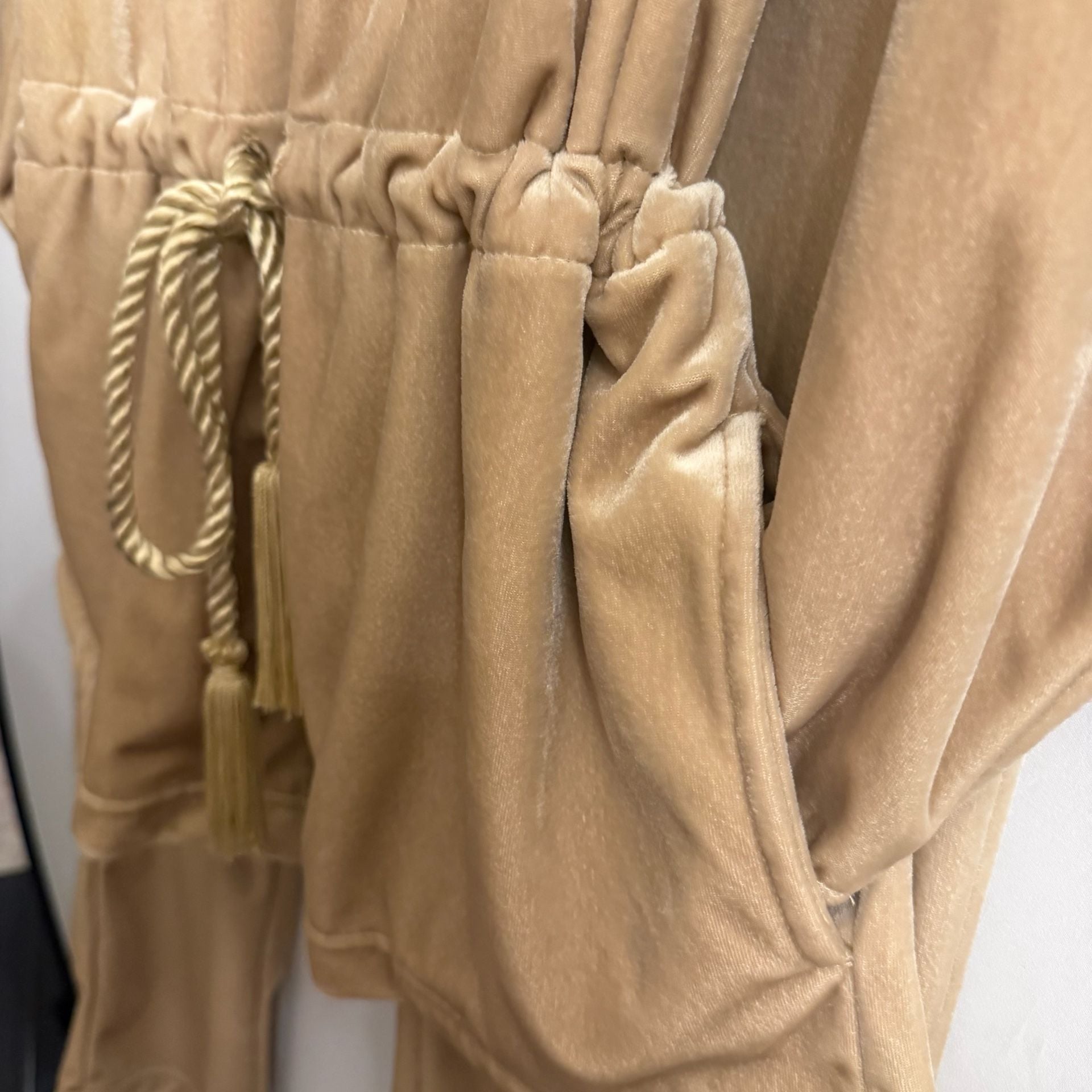 Villager Sport by Liz Claiborne Velour Jumpsuit Gold
#13V926 4