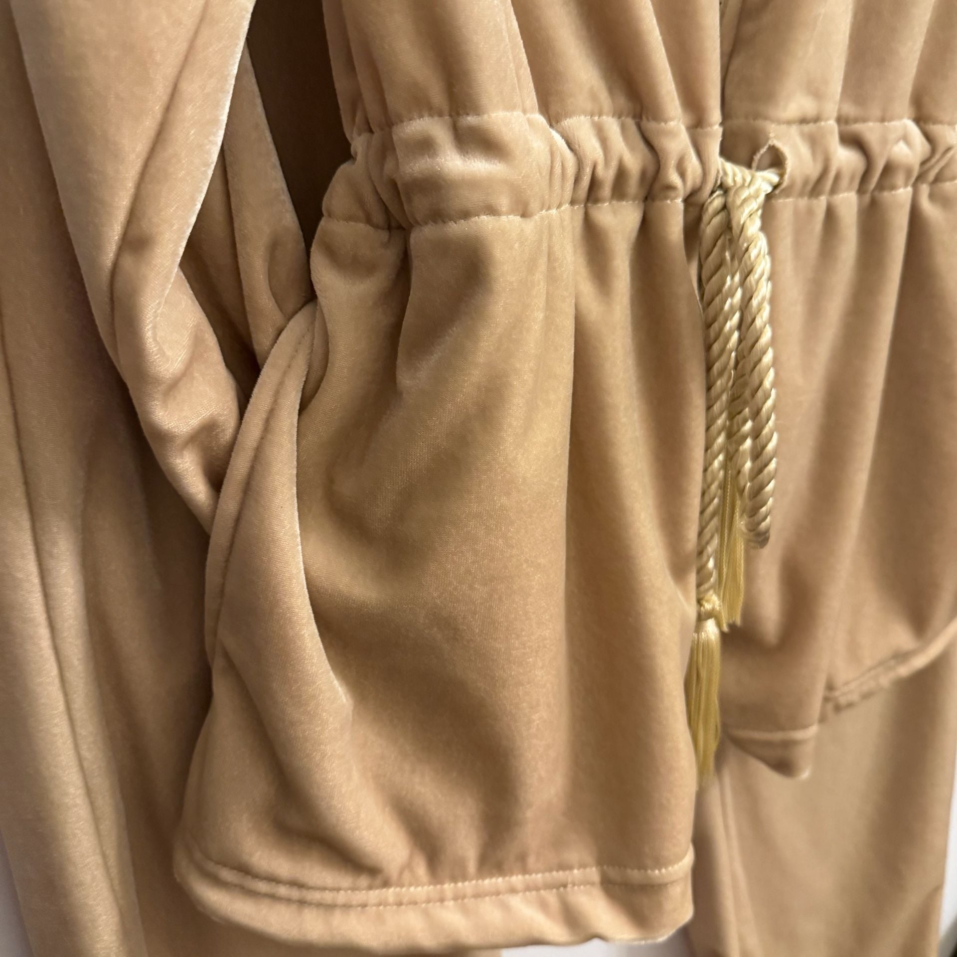 Villager Sport by Liz Claiborne Velour Jumpsuit Gold
#13V926 5