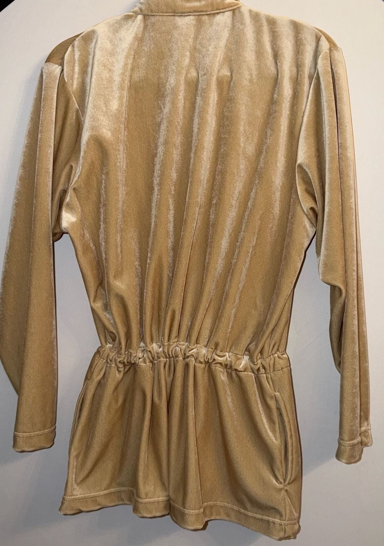 Villager Sport by Liz Claiborne Velour Jumpsuit Gold
#13V926 7