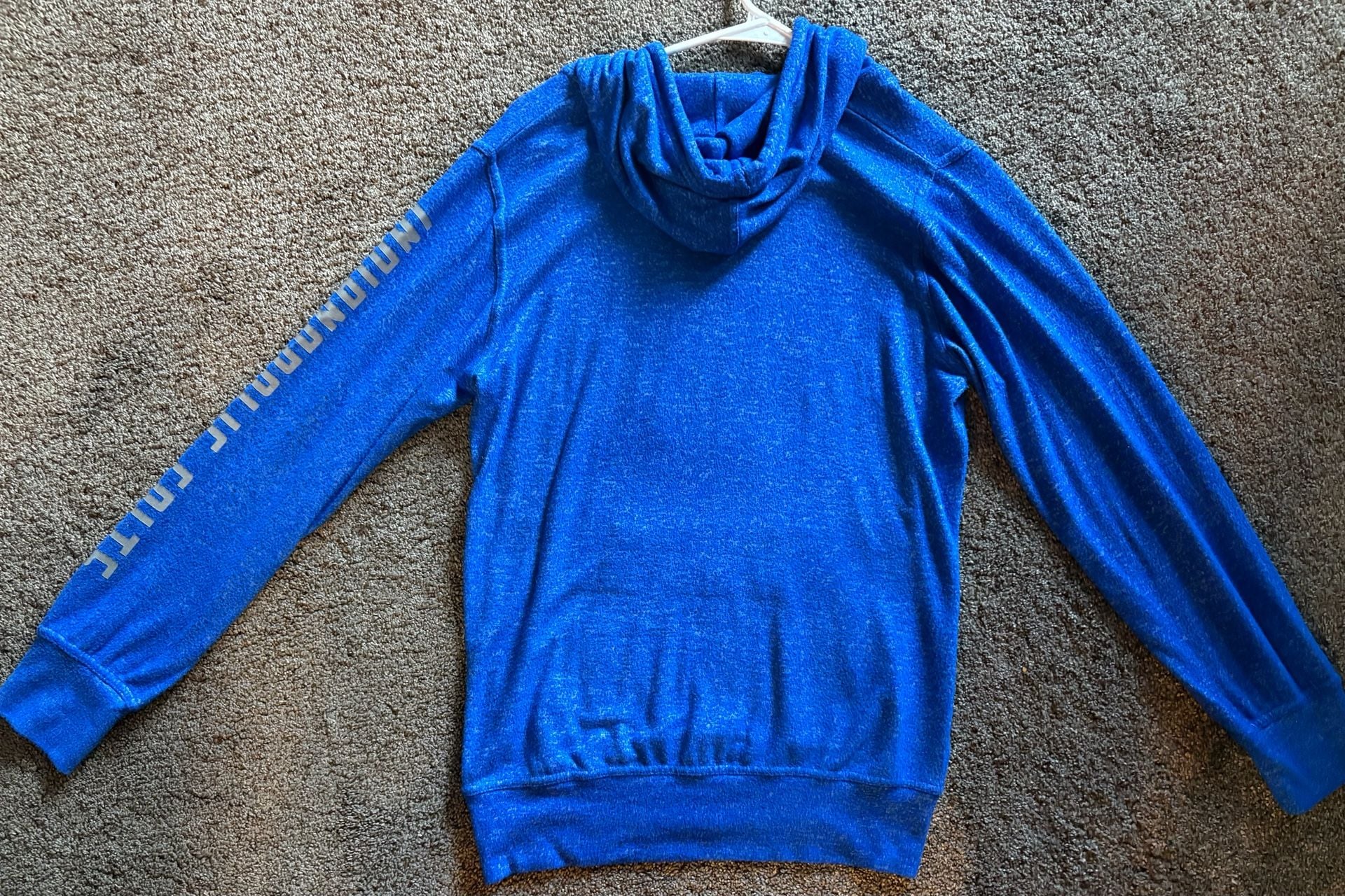 Zubaz Indianapolis Colts womens Hoodie Size S Blue Marled Soft Pullover 3