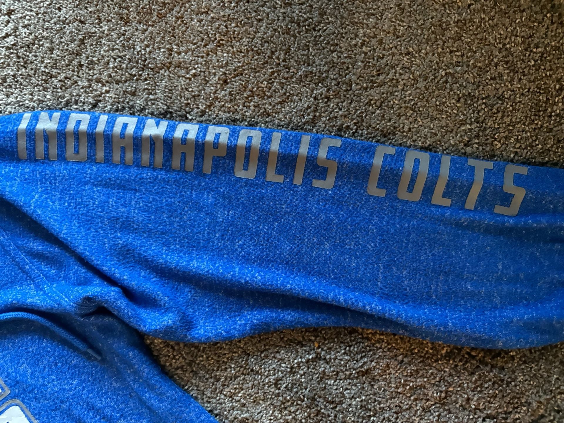 Zubaz Indianapolis Colts womens Hoodie Size S Blue Marled Soft Pullover 5