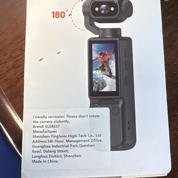 4K/30FPS 48MP vlogging Camera Pocket Action Camera 