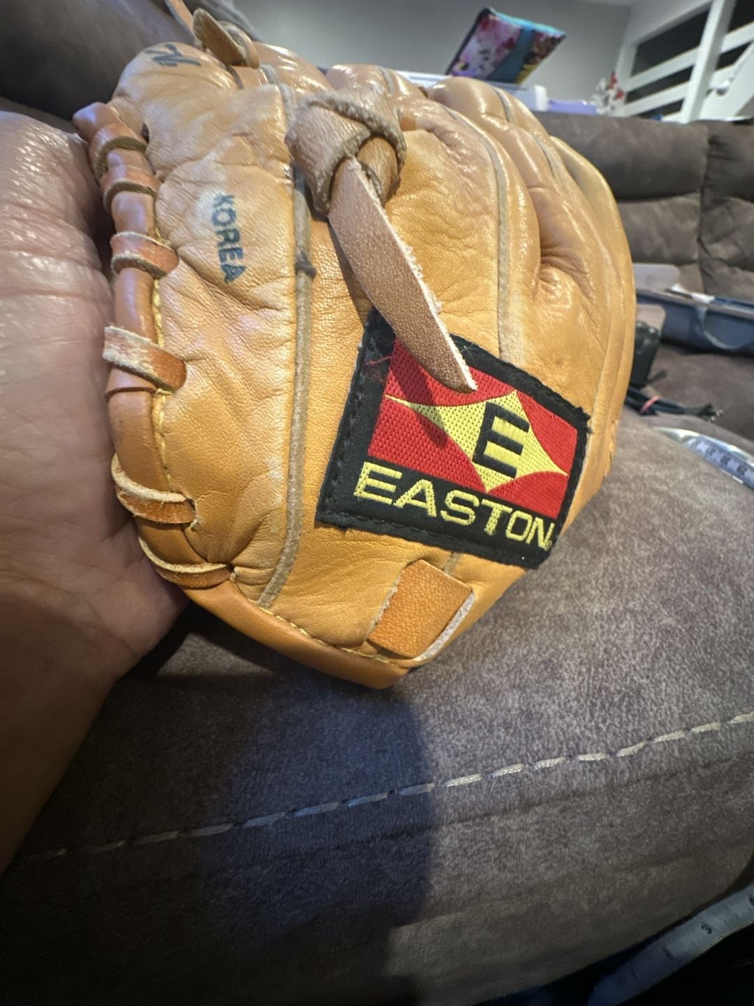 Easton EX1300 Baseball Glove 12 Inch Tan Leather 8