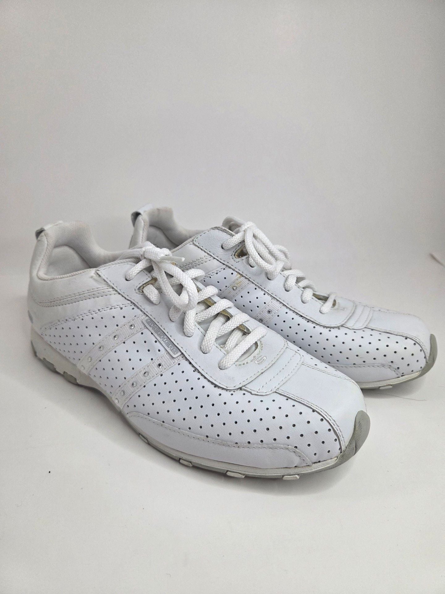 Skechers White Leather Sneakers 2