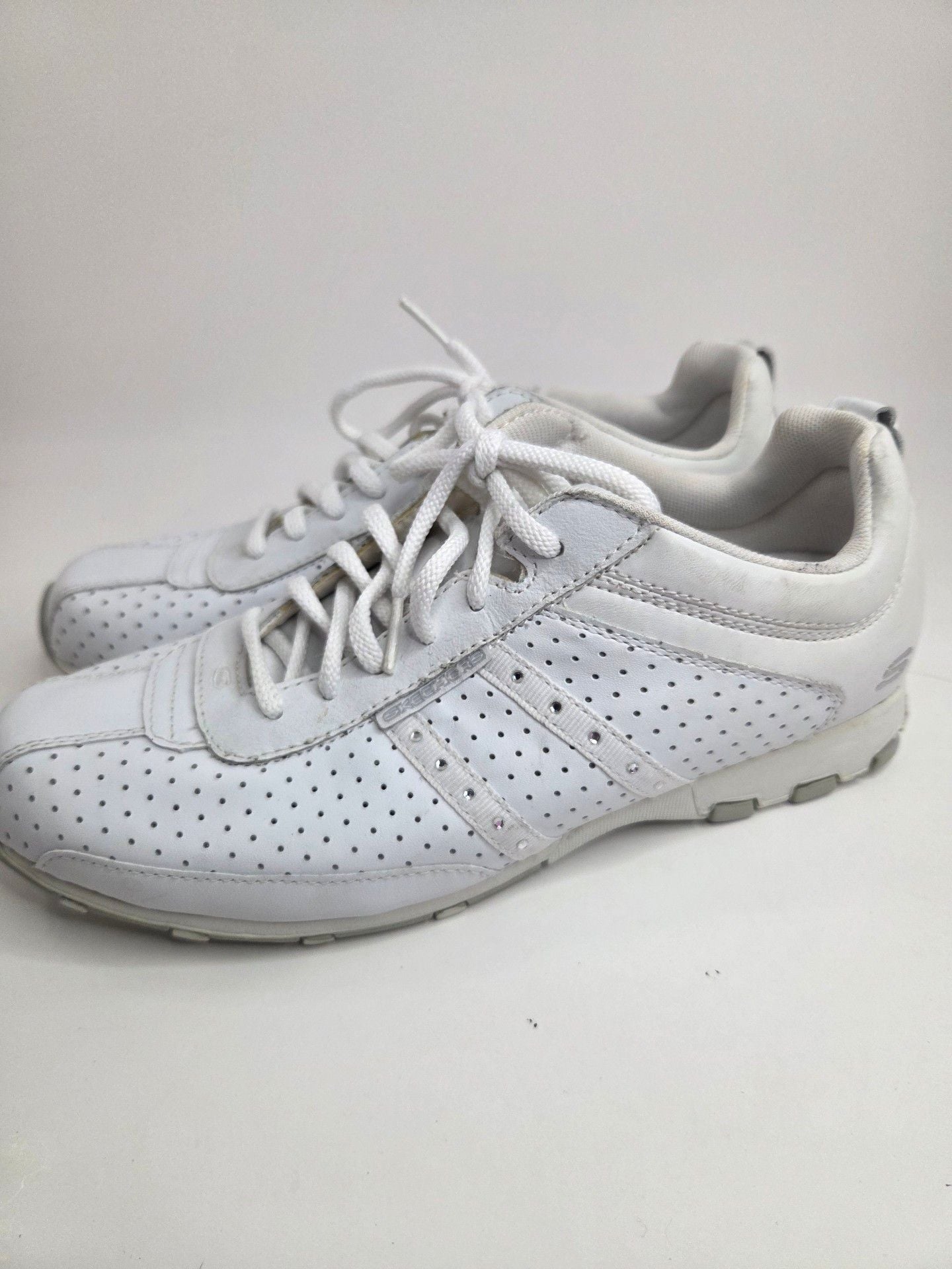 Skechers White Leather Sneakers 4