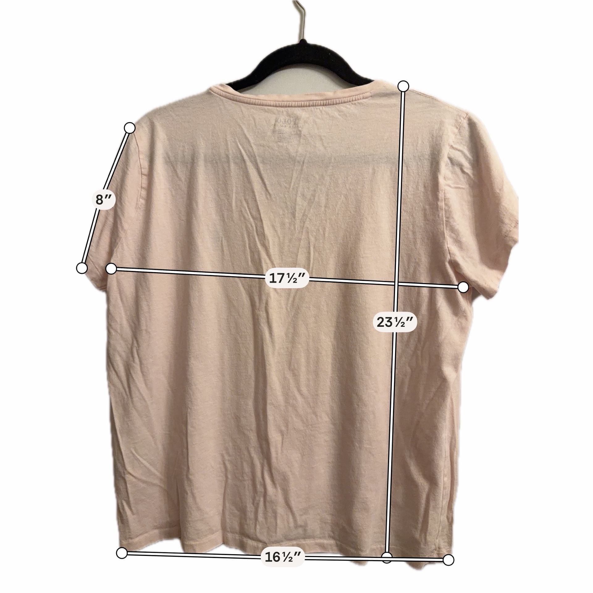 Polo Ralph Lauren V-Neck T-Shirt Pink #0779-3V
 7