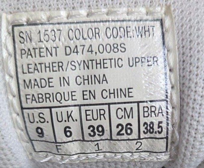 Skechers White Leather Sneakers 8