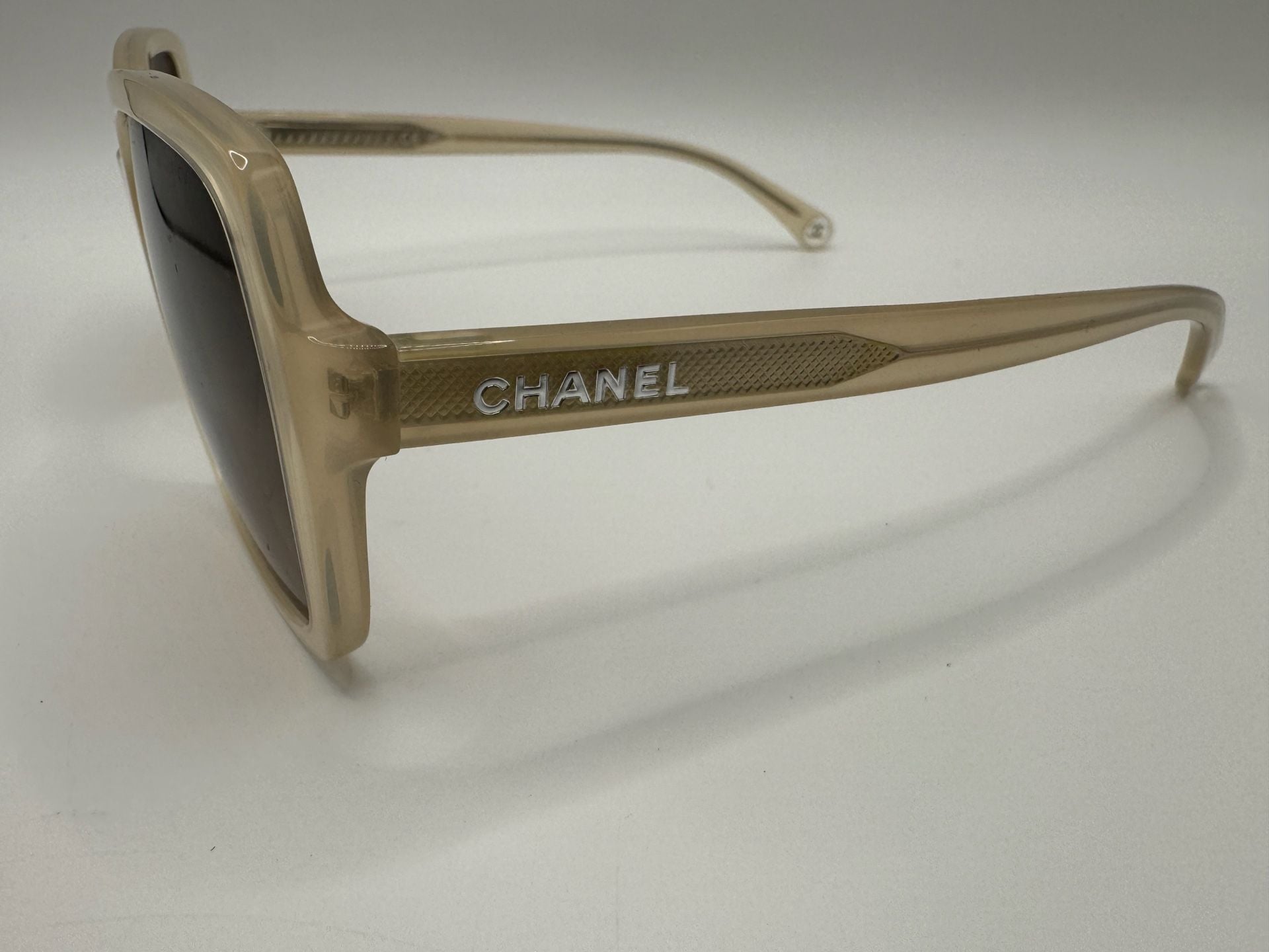 Authentic New Chanel Interlocking CC Logo Square Sunglasses 5505 Brown 5