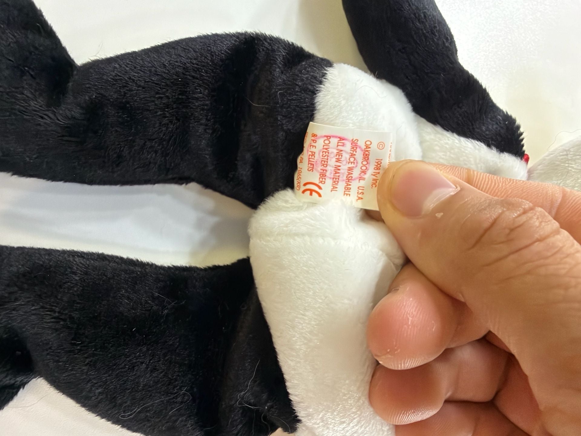 Ty Beanie Baby Fortune the Panda Bear Plush Toy Mint with Tags 7
