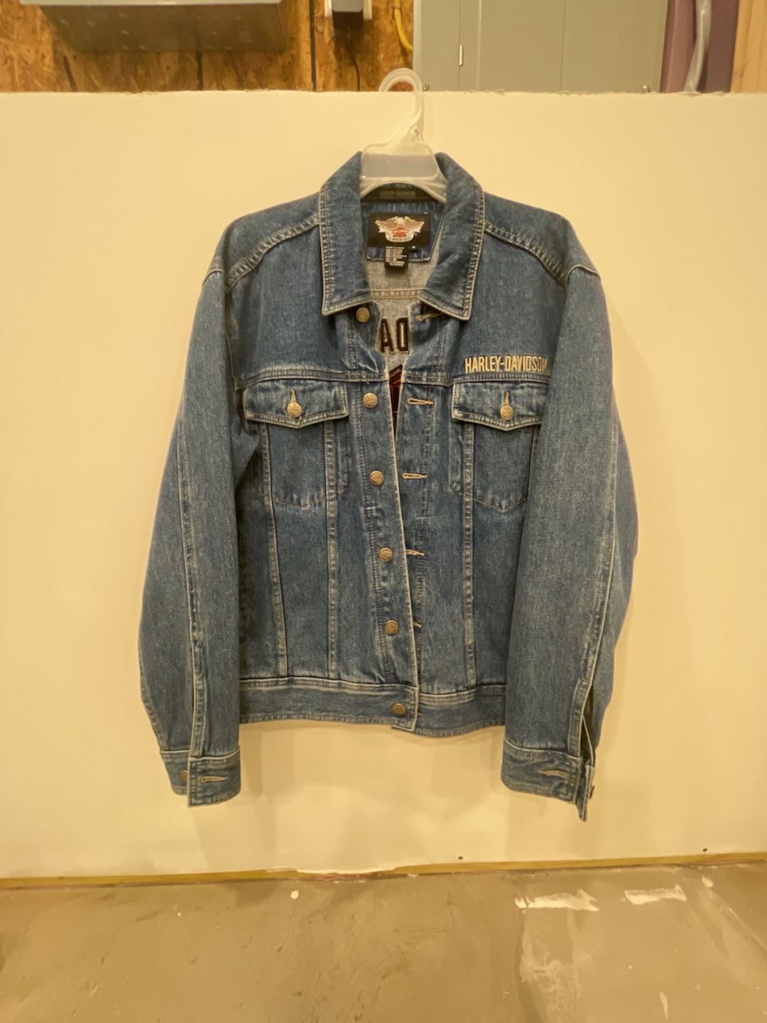 Harley-Davidson Denim Jacket Size M Blue Logo Trucker 2