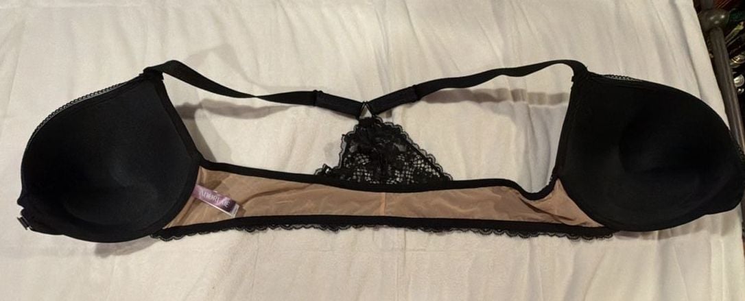 Adore Me Bra Size 40D Black Lace Underwire 4