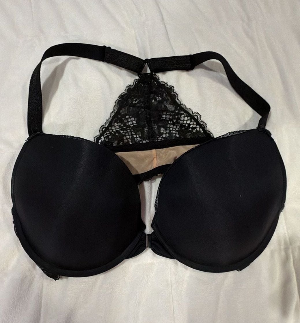 Adore Me Bra Size 40D Black Lace Underwire 2