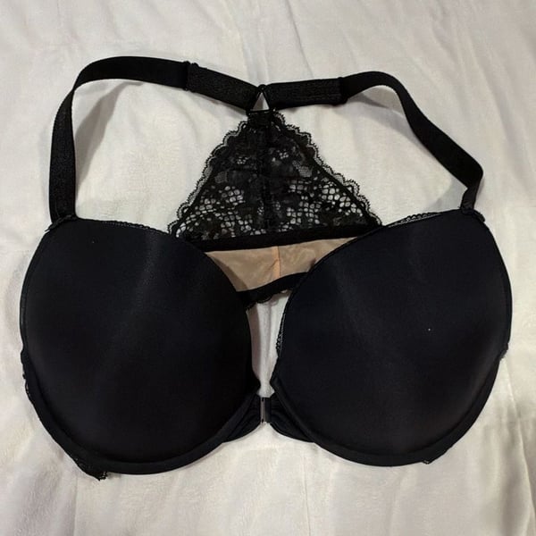 Adore Me Bra Size 40D Black Lace Underwire