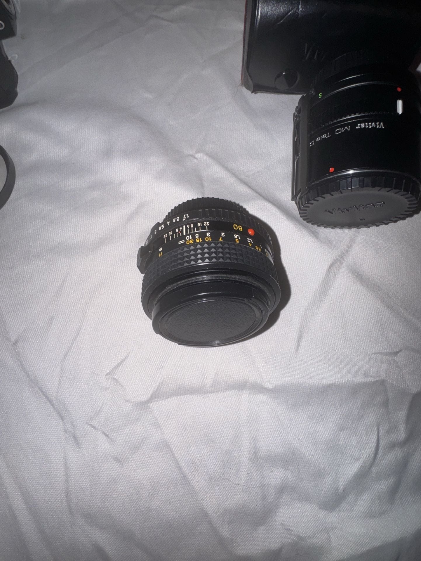 Minolta X-700 35mm SLR Film Camera Bundle With Lenses Flash 11