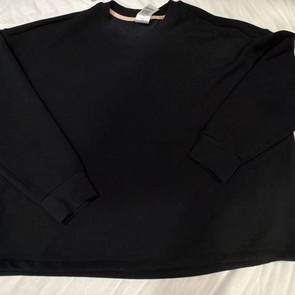 Crane Sweatshirt Size XL Black Long Sleeve Crewneck Pullover