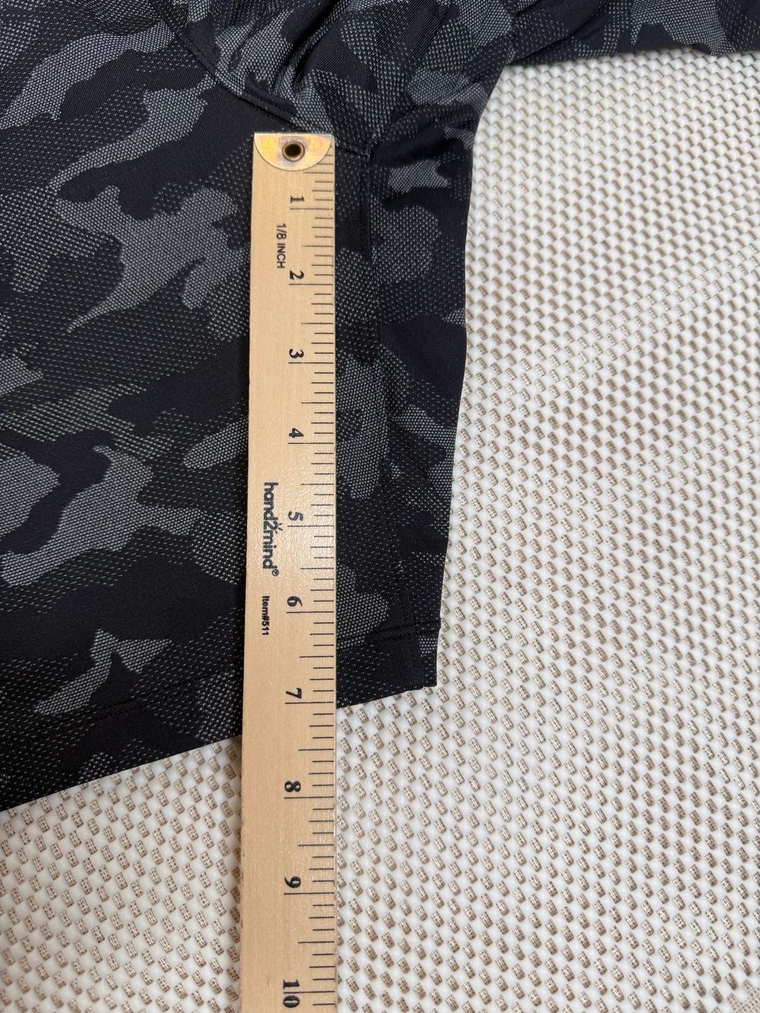 Lululemon Pace Breaker 9" Lined Shorts Men's Size M Variegated Mesh Camo Black 9