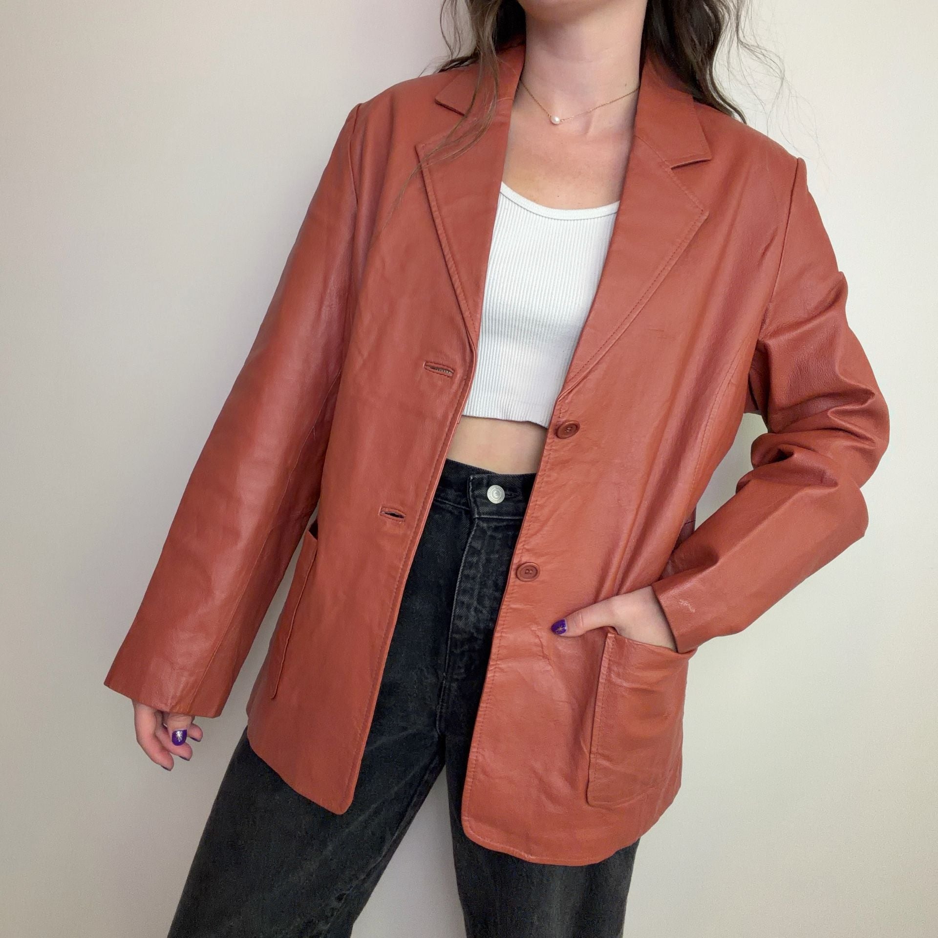 Pumpkin Spice Leather Jacket 2