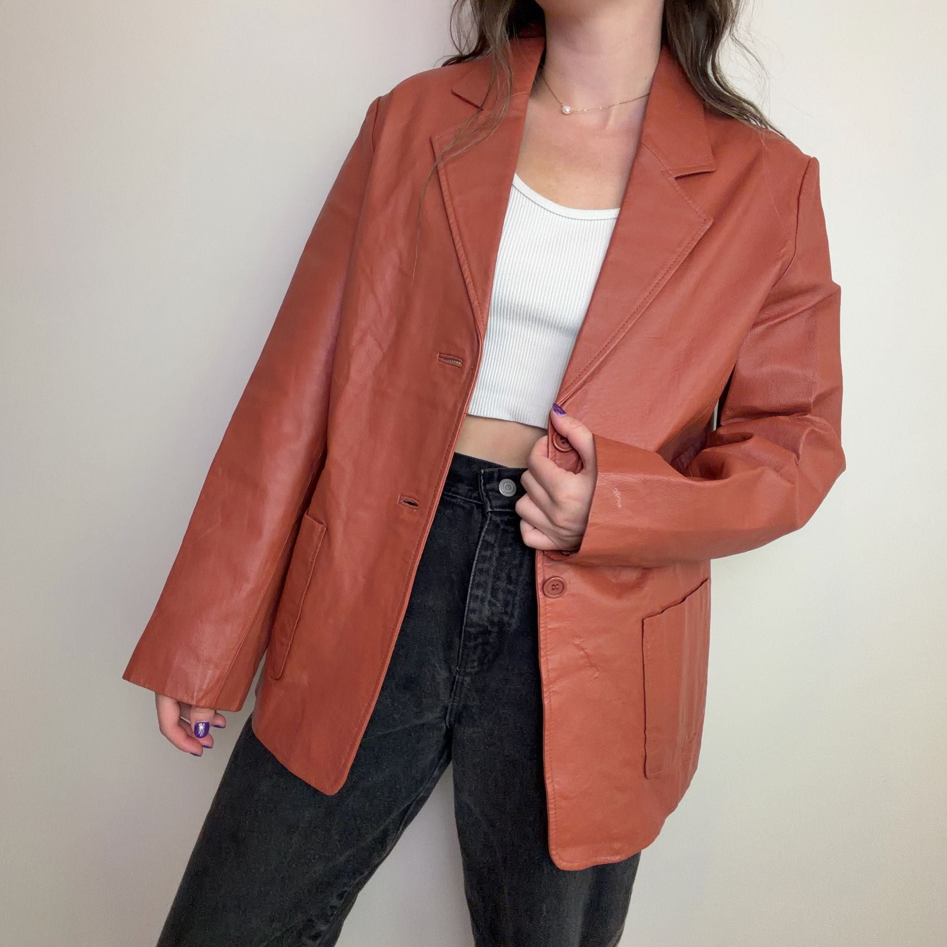 Pumpkin Spice Leather Jacket 3