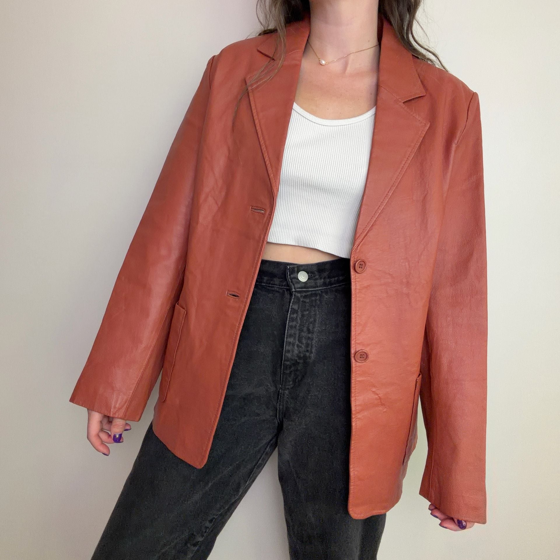 Pumpkin Spice Leather Jacket 4