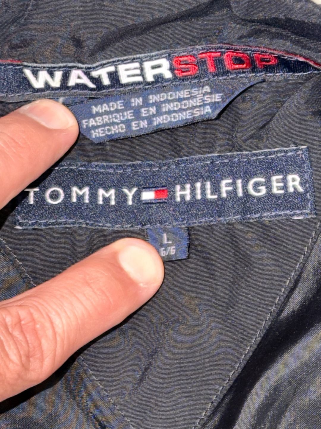 Tommy Hilfiger Waterstop Jacket Size L Black Red 7