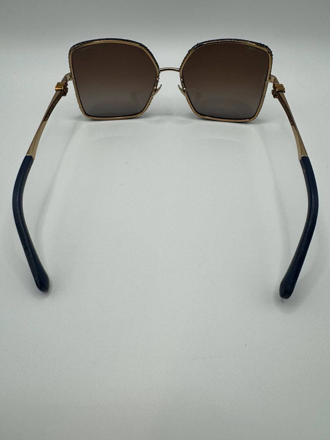 New Authentic CHANEL 4288Q C125/S2 Sunglasses Denim Gold Gradient Polarized 6