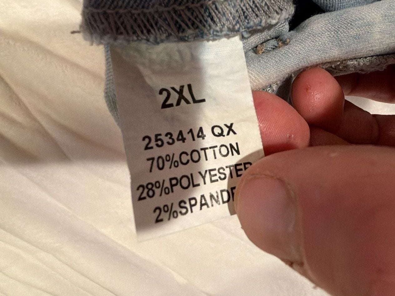 Lamingals Cargo Flare Jeans Size 2XL Light Wash Denim Y2K 5