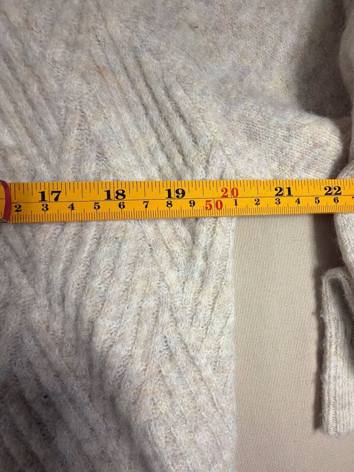 Staccato Sweater Hoodie Size S Cream Knit Pullover Long Sleeve 5