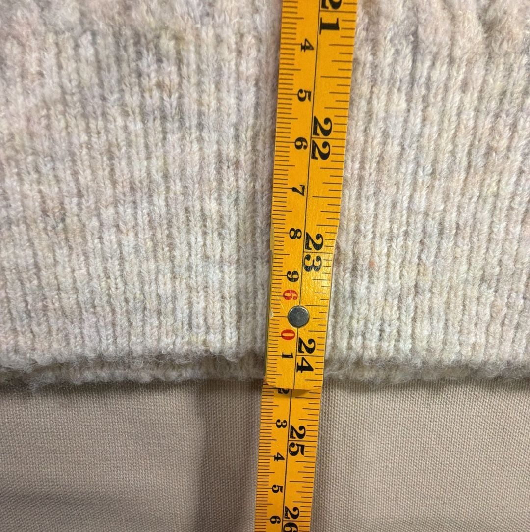 Staccato Sweater Hoodie Size S Cream Knit Pullover Long Sleeve 4