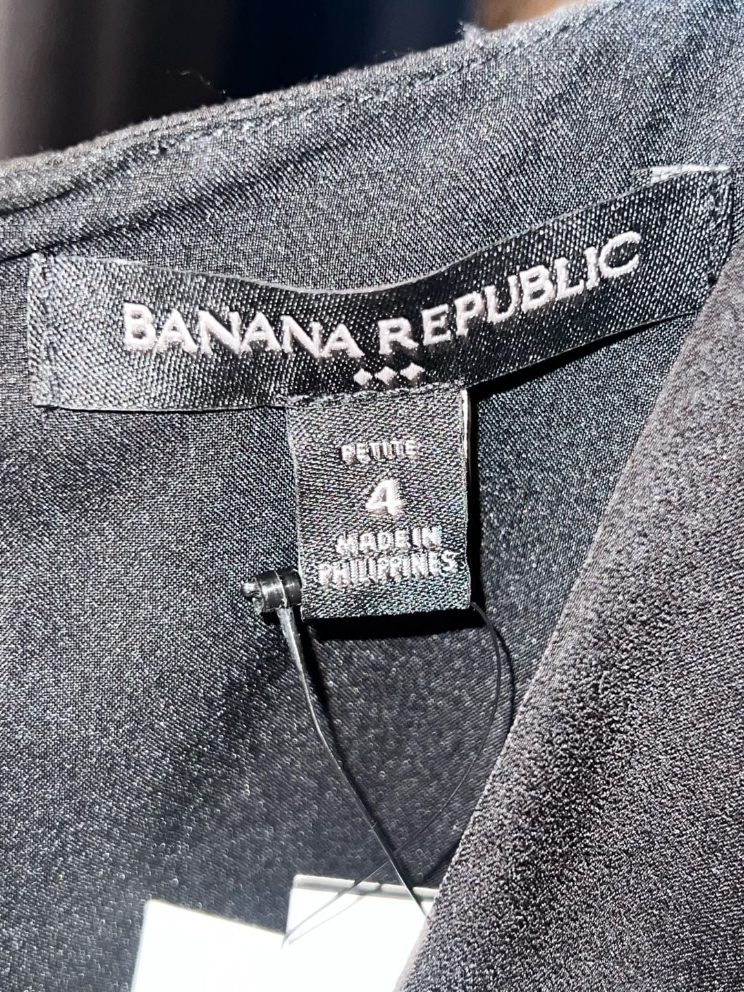 NWT: Banana Republic Twist Front Midi Dress Size 4 Petite Black 6