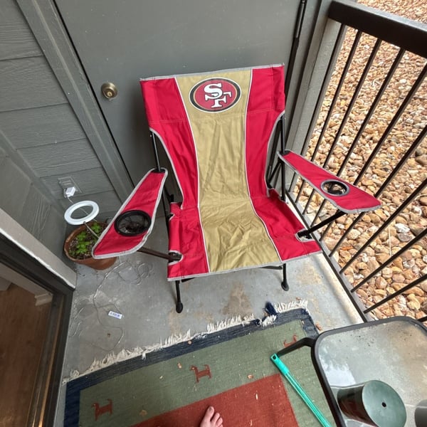 San Francisco 49ers NFL Logo Brands Portable Tailgate Quad Chair