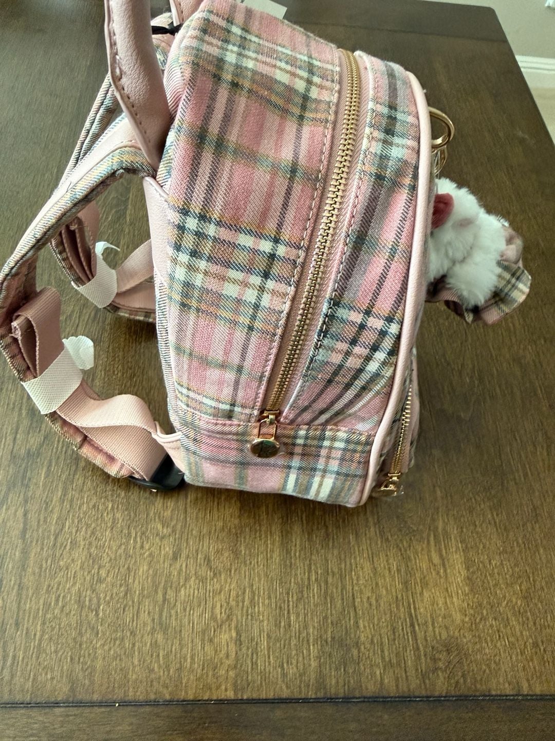 Juicy Couture Pink Tartan Plaid Backpack 6