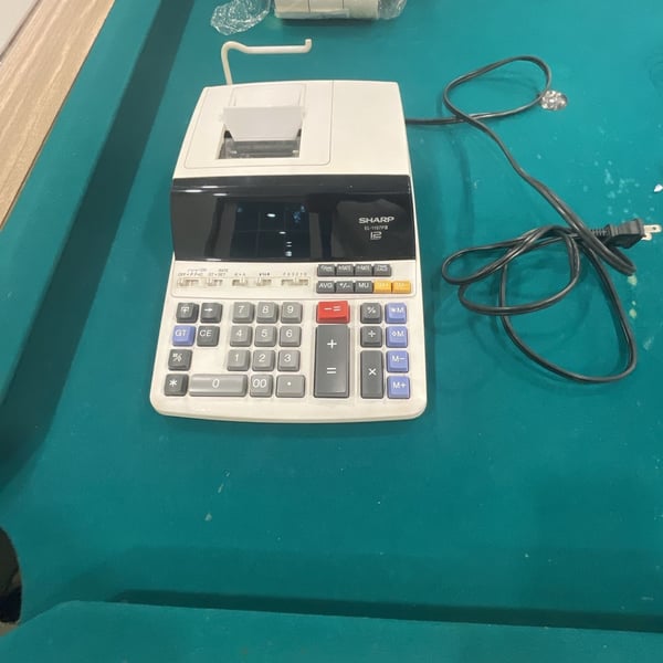 Sharp EL-1197PIII 12-Digit Heavy-Duty Printing Calculator