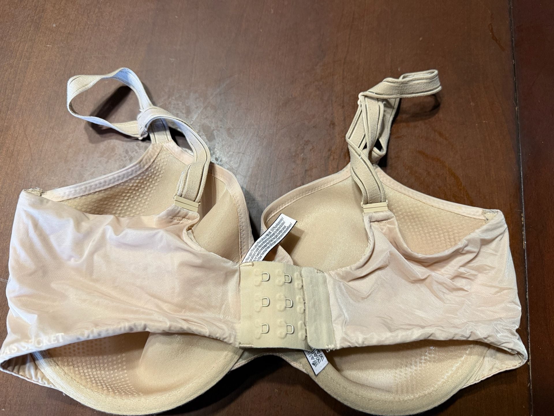 Victoria's Secret Perfect Coverage Bra Size 34DDD Beige Underwire 3