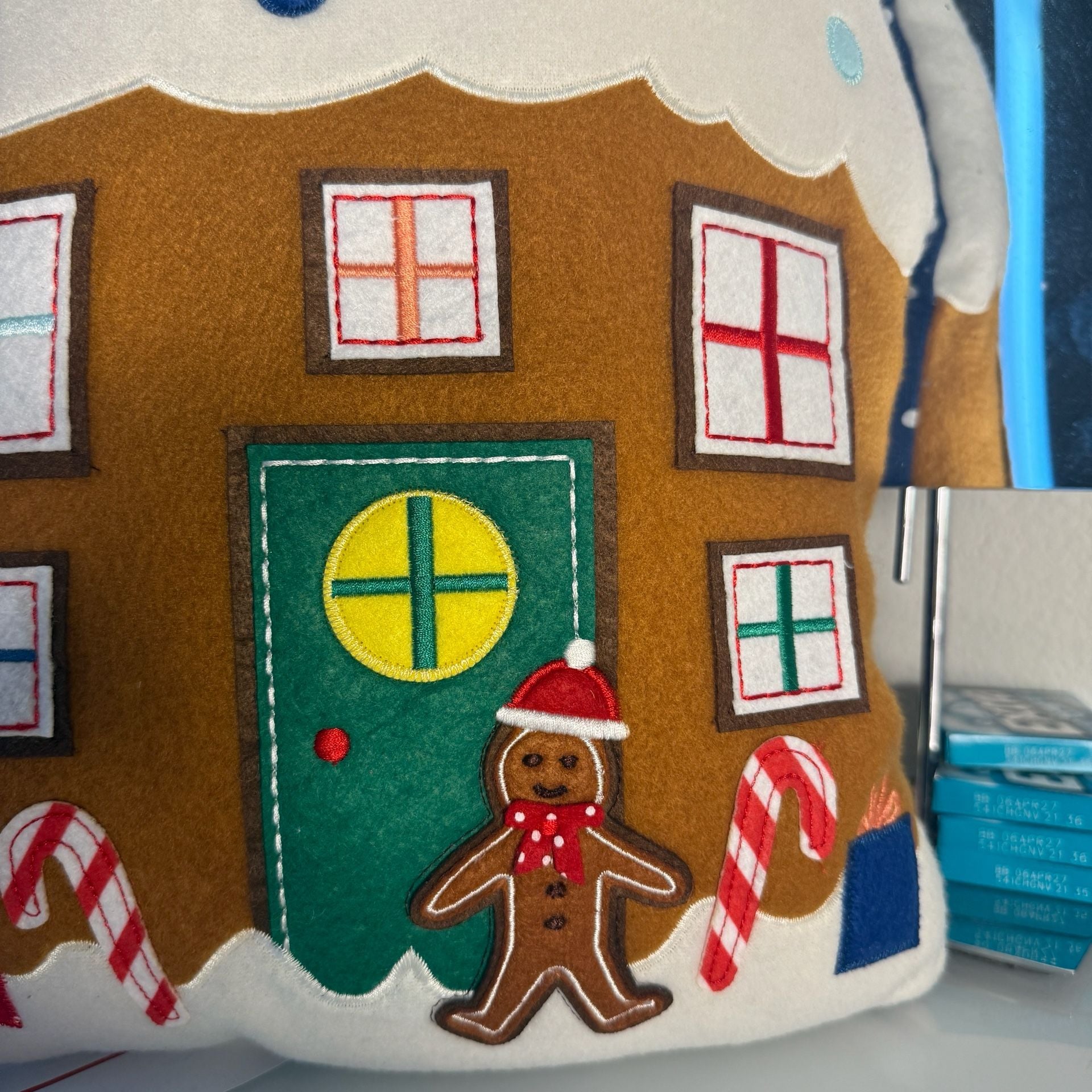 Wondershop Gingerbread House Christmas Throw Pillow 5