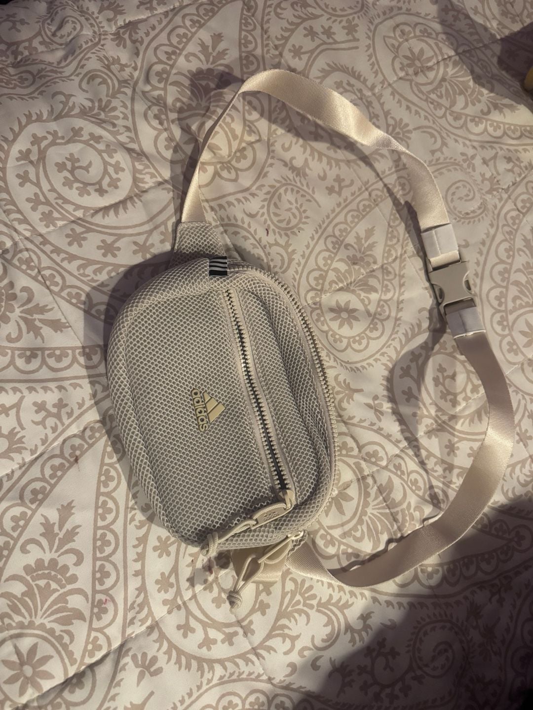 Adidas Airmesh Waist Pack Fanny Bag Off White 2