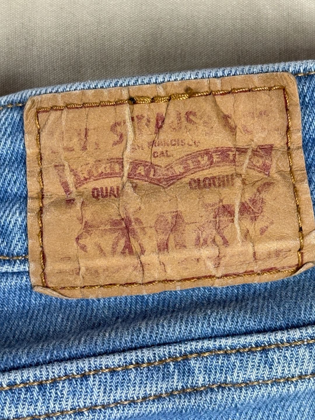 Levi's 724 High Rise Straight Jeans Size W28 L30 Light Wash Blue 4