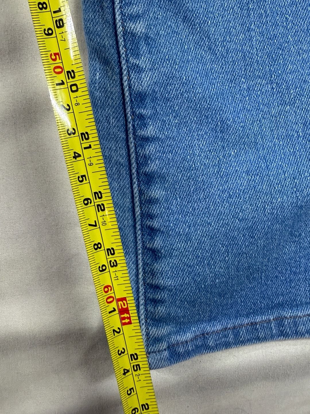 Levi's 724 High Rise Straight Jeans Size W28 L30 Light Wash Blue 7
