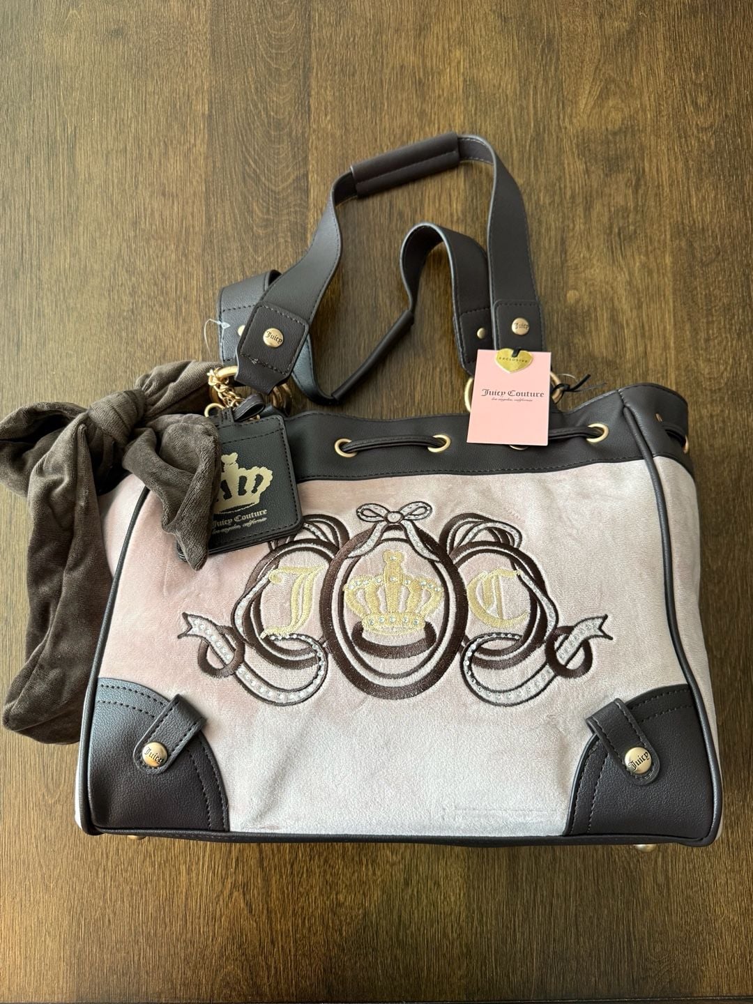 Juicy Couture Lovers Club Daydreamer Tote Bag Dusty Blush 2
