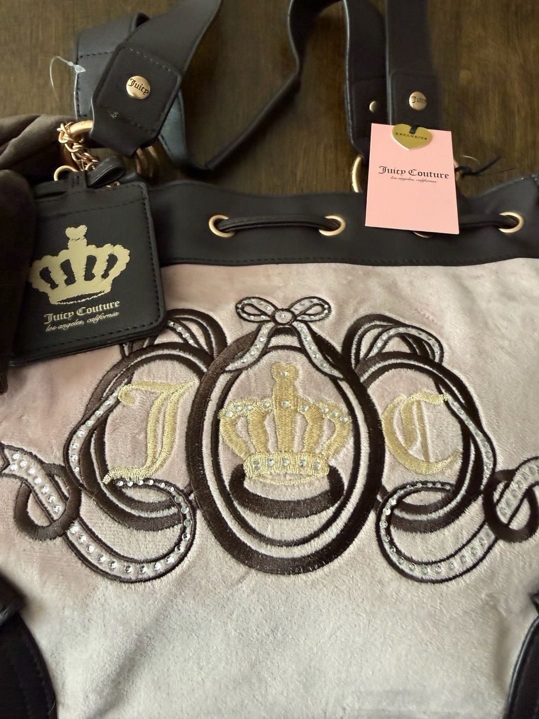 Juicy Couture Lovers Club Daydreamer Tote Bag Dusty Blush 3