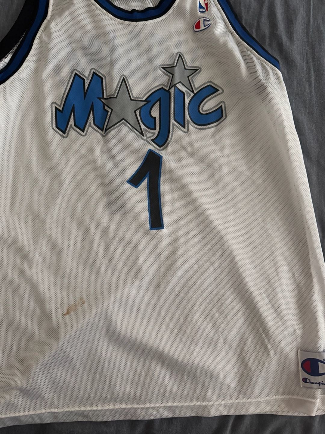 Champion Orlando Magic Penny Hardaway 1 Jersey Size 48 White 1