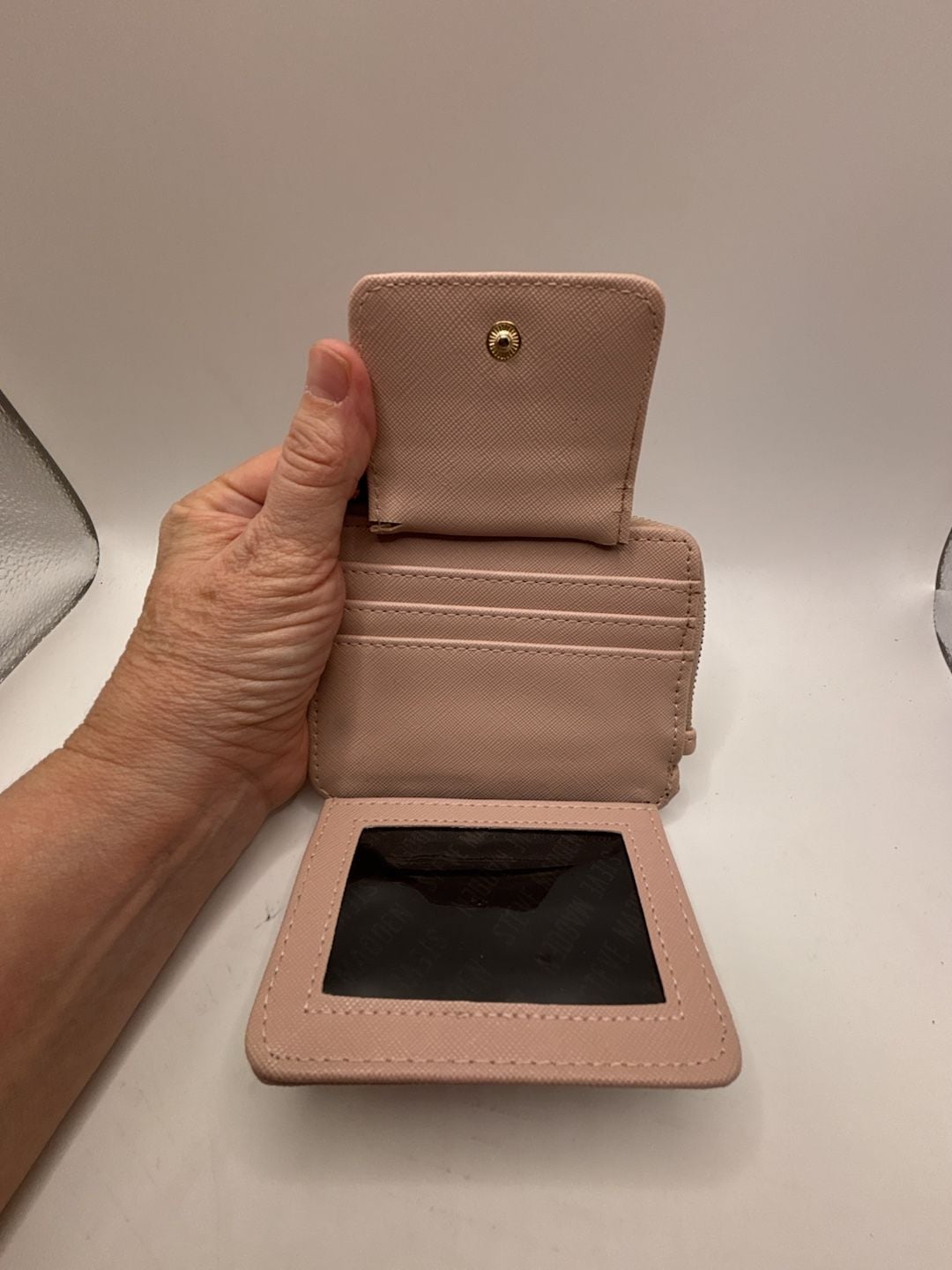 Steve Madden Harpe Card Case Wallet Blush 4
