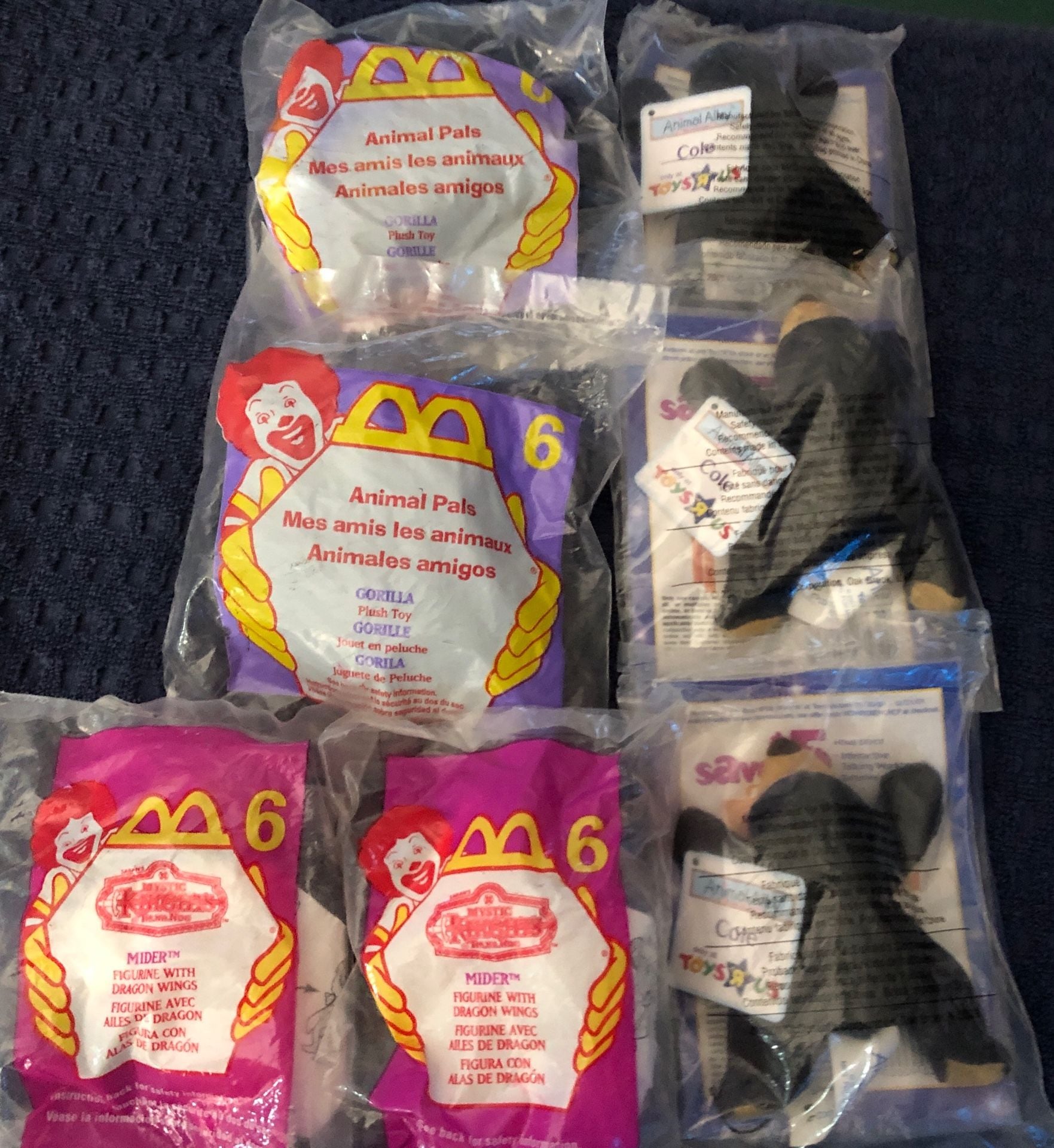 Lot Of 7 McDonalds Figure 1999 New 1
