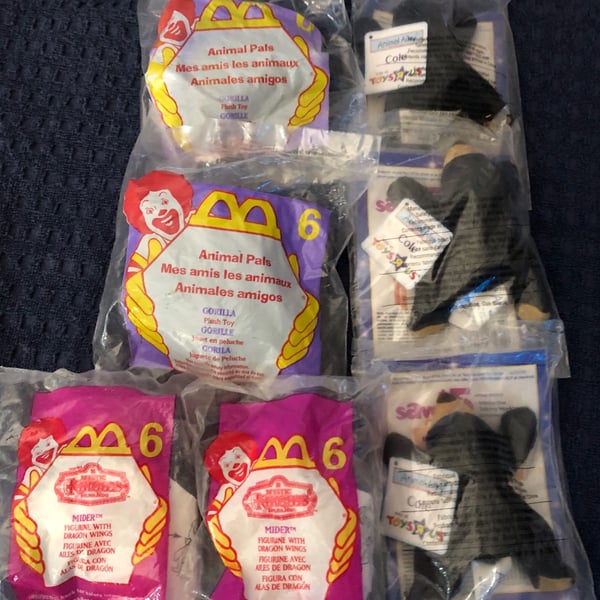 Lot Of 7 McDonalds Figure 1999 New