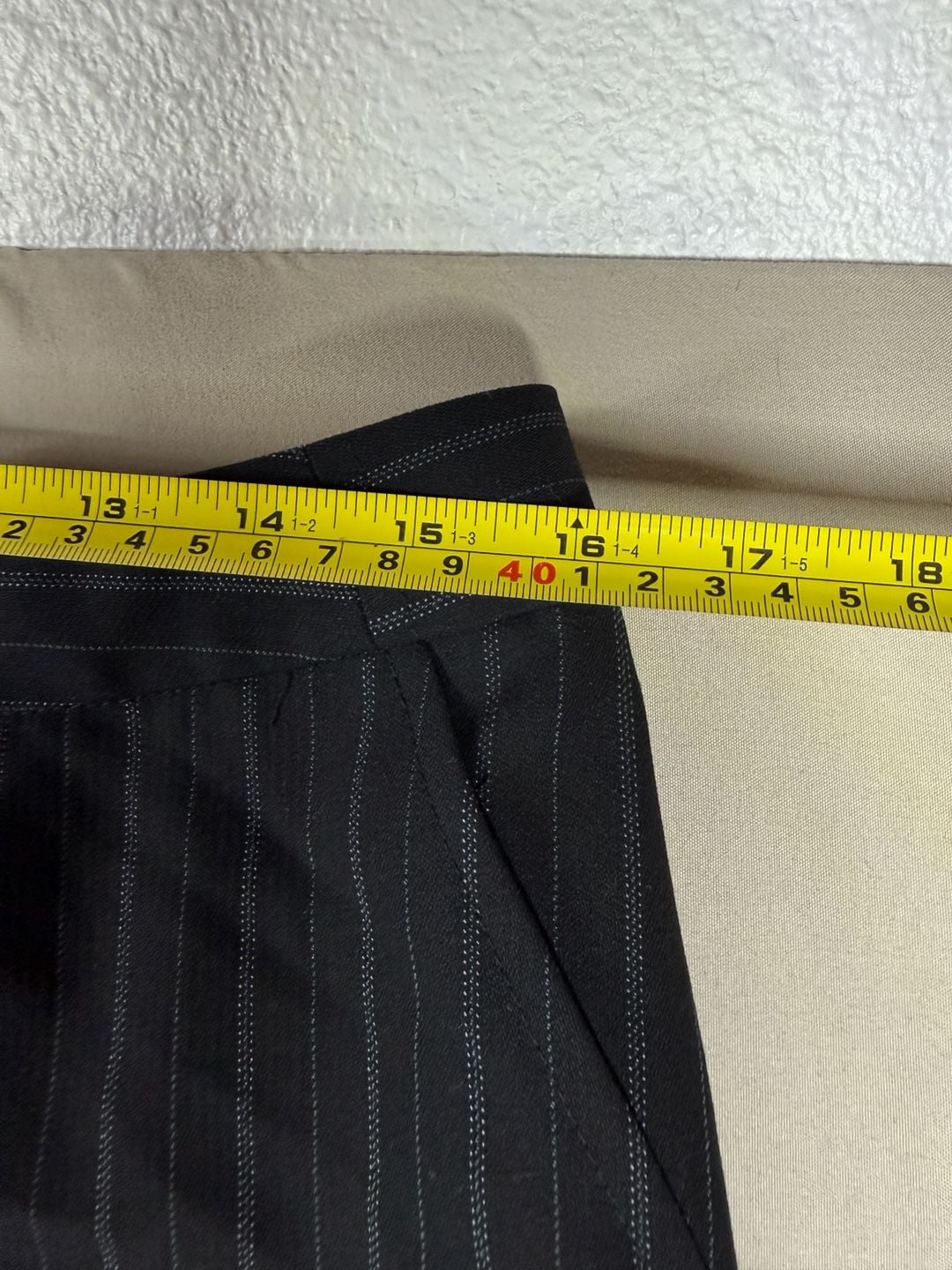 Semantiks Pinstripe Dress Pants Size 10 Black Gray Career Trousers 6